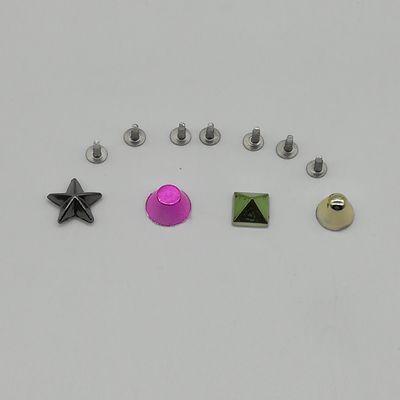 China Colorful Plastic Decorative Rivets And Studs , Decorative Nuts Bolts Screws supplier