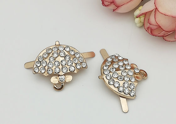 China Umbrella Shaped Zinc Alloy Buckle 24*22MM Suitable For Girls Shoes Fashionable supplier