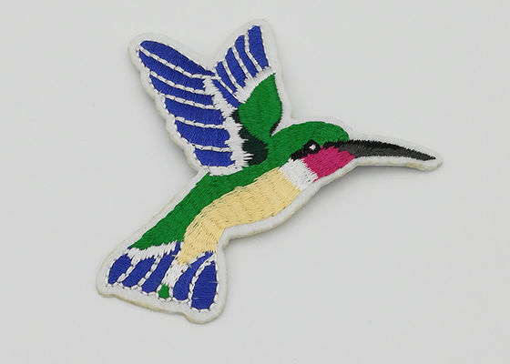 China Bird Flower Embroidery Patches For Jackets / Jeans / Shirts / Hats / Backpacks supplier