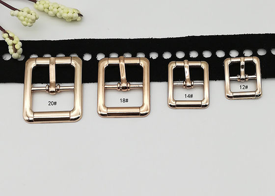 China Rectangle Shaped Metal Shoe Buckles Single Prong Pin Structure Simple Style supplier