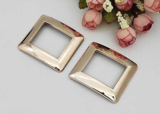 China Mini Size Simple Square Replacement Dance Shoe Buckles For Shoe Accessory supplier