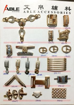 China A4 Zinc Alloy Buckle , Alloy And Rhinestone Shoe Buckle Replacement For Leather Shoes Clothes Scrapbooking DIY Crafts supplier