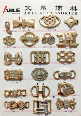 China Fashion Decorative Small Metal Zinc Alloy Buckle For Women Shoe Using supplier