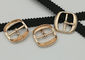 ABLE Metal Shoe Buckles Simple Structure 18MM Corrosion Resistance Gold Color supplier