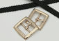 Rectangle Metal Shoe Buckles Single Prong Pin Structure Exquisite / Elegant supplier