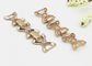 Zinc Alloy Shoe Accessories Chains With Crystal Ornaments Suitable For Girl Shoes supplier