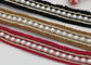 Beaded Decorative Elastic Bands Red / Yellow / Black For Girls Shoe Decoration supplier