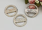 Round Fashion Resistant Ladies Shoe Buckles Replacement Customized Logo supplier
