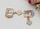Gold Plating Metal Shoe Buckles Clasp Buckle For Fashion Shoe Accessories supplier