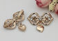 LHZ1004 Zinc Alloy And Rhinestone Shoe Accessories Buckle Replacement Bow Shape supplier