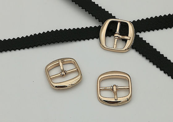 China ABLE Metal Shoe Buckles Simple Structure 18MM Corrosion Resistance Gold Color supplier