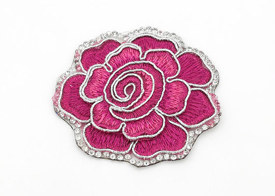 China Clothing Appliques Flower Embroidery Patches Peony Pattern Exquisite Elegant supplier