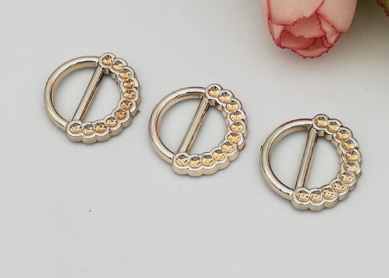 China Round Fashion Simple Style Resistant Ladies Shoe Buckles Replacement Customized Logo supplier