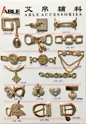 China Durable Metal Men And Women Shoe Buckle Replacement Custom Ornaments supplier