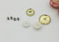 Semicircular Pearl Decorative Rivet Heads Abrasion Resistant Environmental Plated supplier